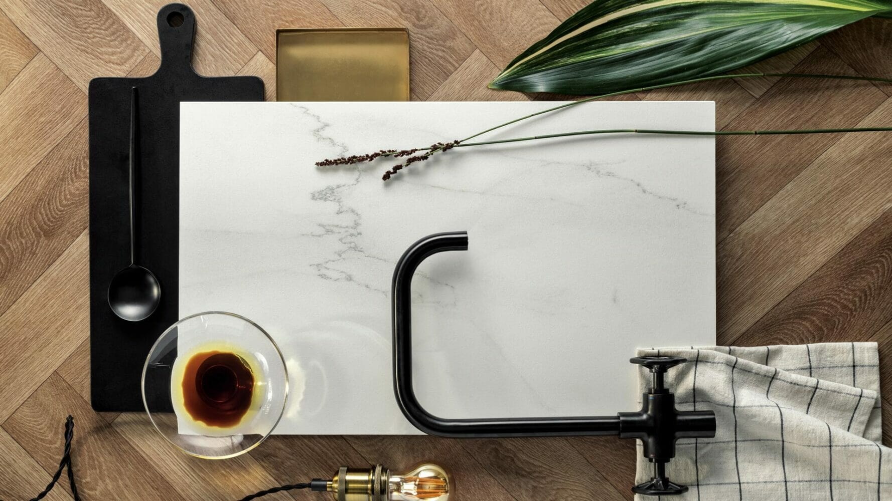 Caesarstone Snowdrift — λεπτομέρεια