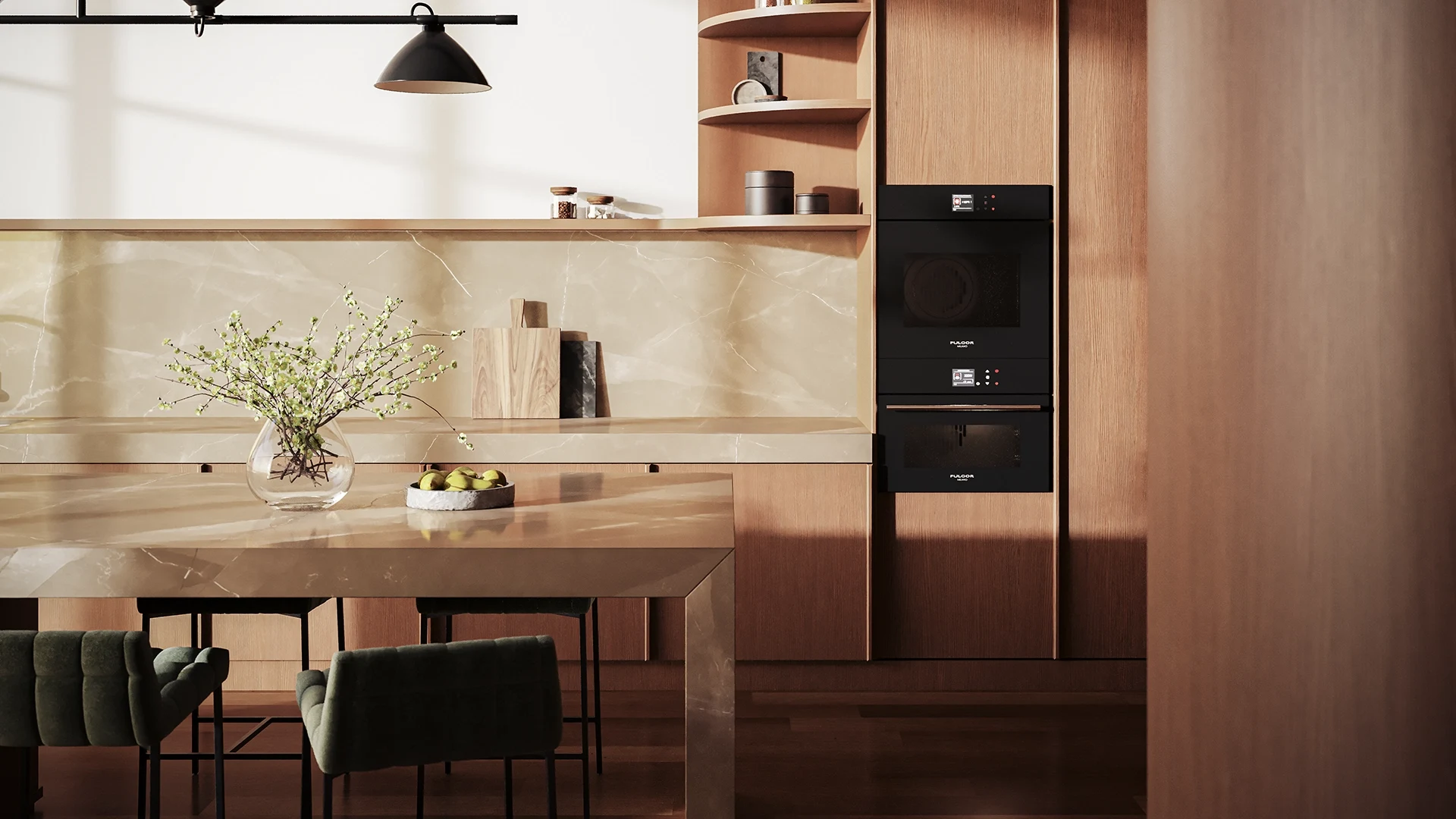 Caesarstone Sunset Stone — σε χώρο