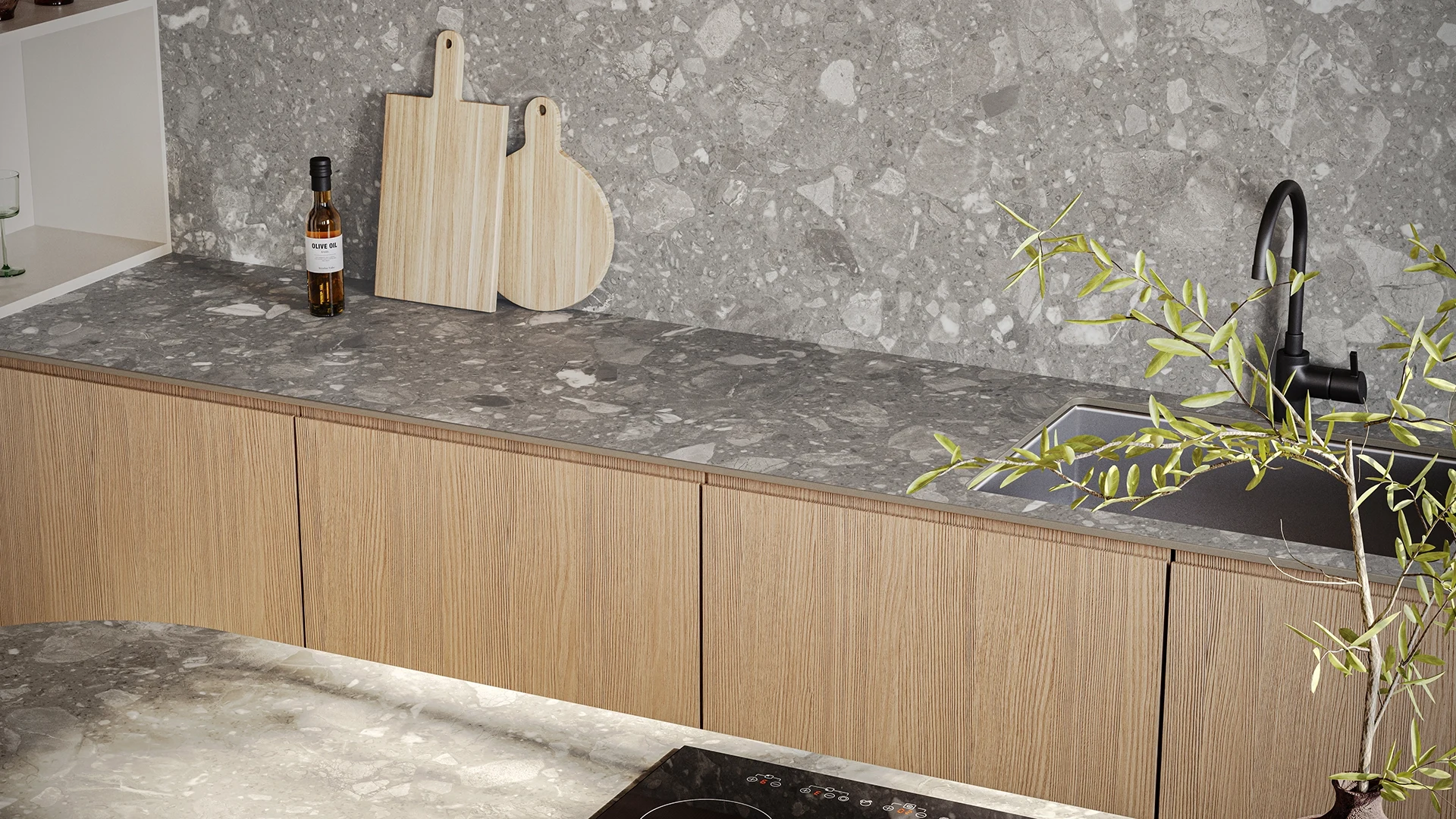 Caesarstone Terra Flakes — σε χώρο