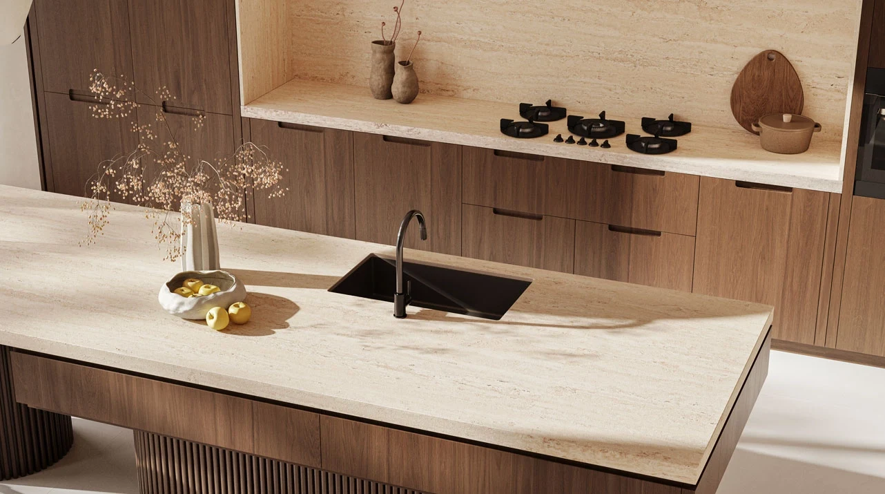 Caesarstone Travina — σε χώρο