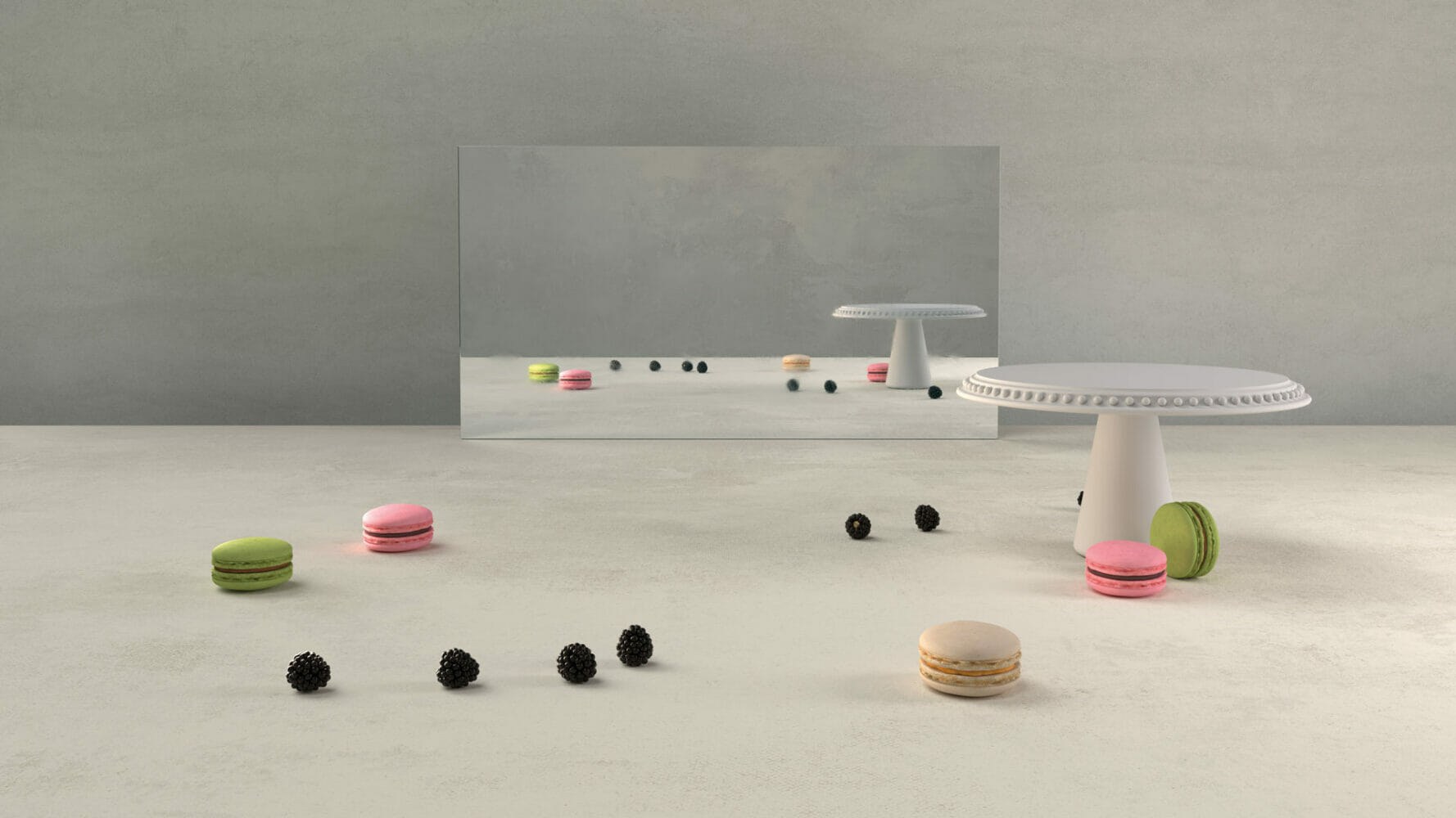 Caesarstone White Ciment — λεπτομέρεια