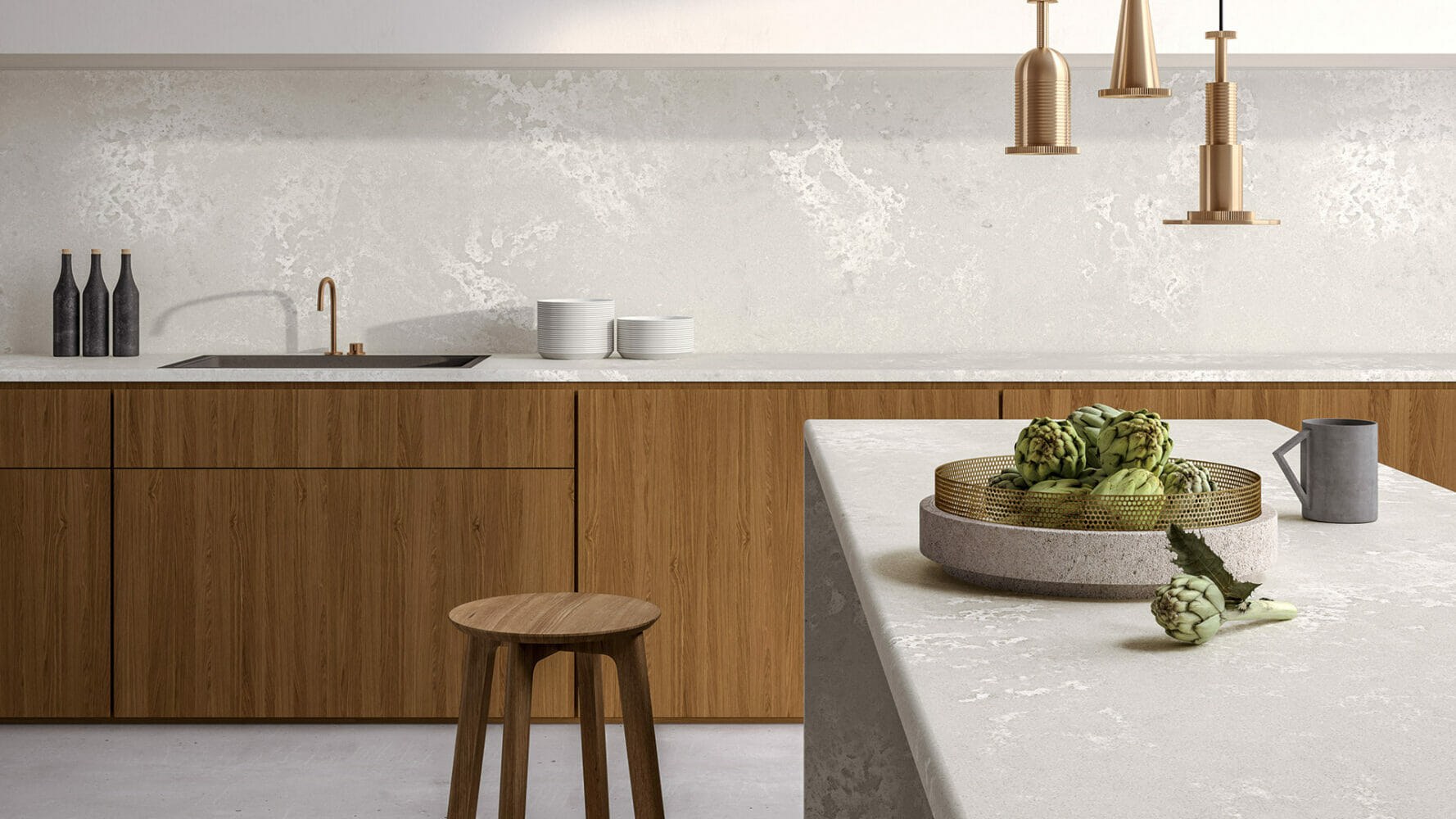 Caesarstone Cloudburst Concrete — λεπτομέρεια